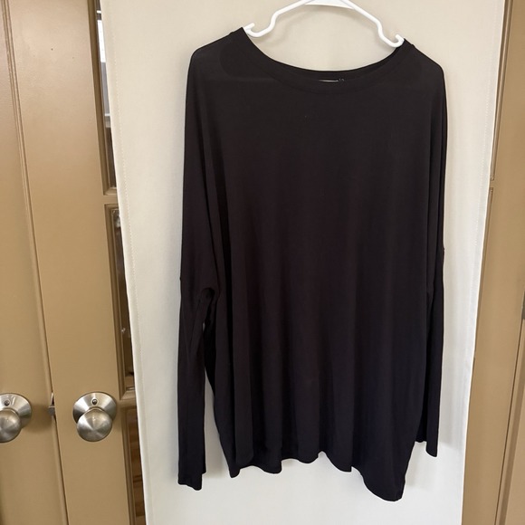 Athleta Tops - Athleta‎ Womens Medium Black Oversized Long Sleeve Crewneck T-Shirt Athleisure